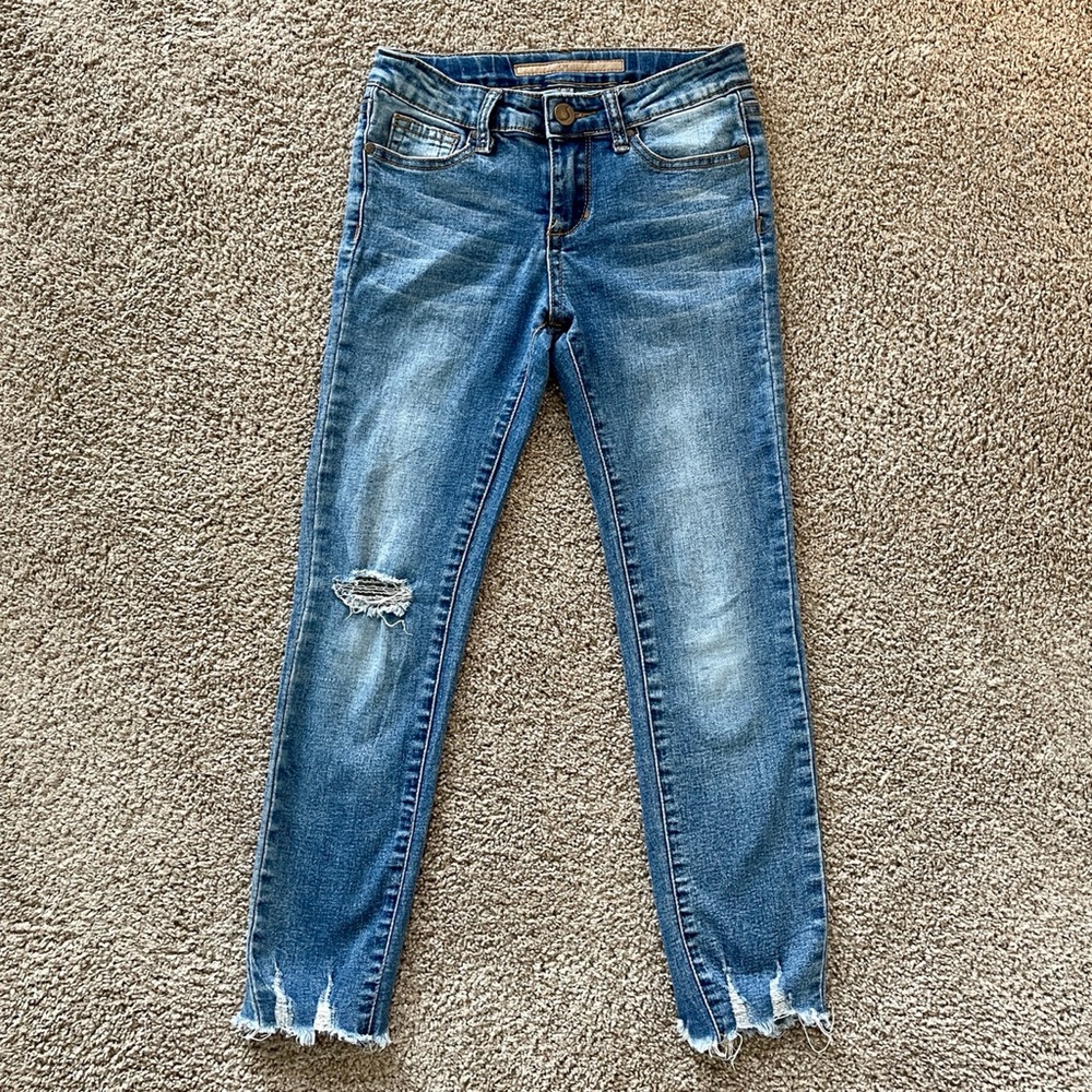 Joe's The Rocker Raw Hem Ankle Skinny Jeans, Kids Size 8, Like new!